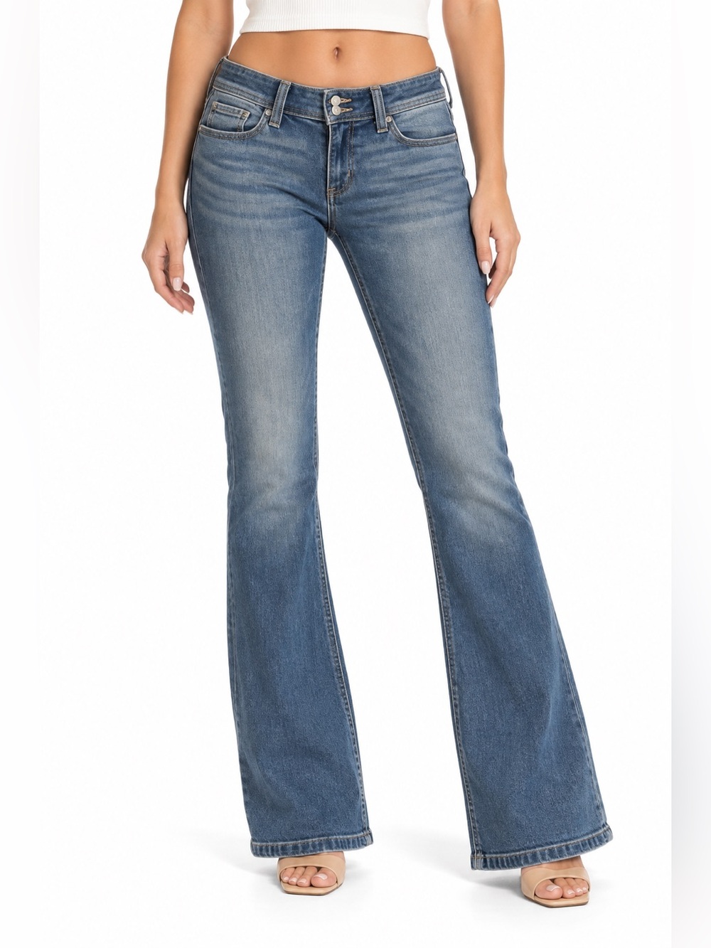 Hollister Blue Flare High-Rise Jeans